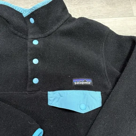 Vintage Patagonia Synchilla XS Snap T Fleece Pullover Sweater Womens - Picture 2 of 6